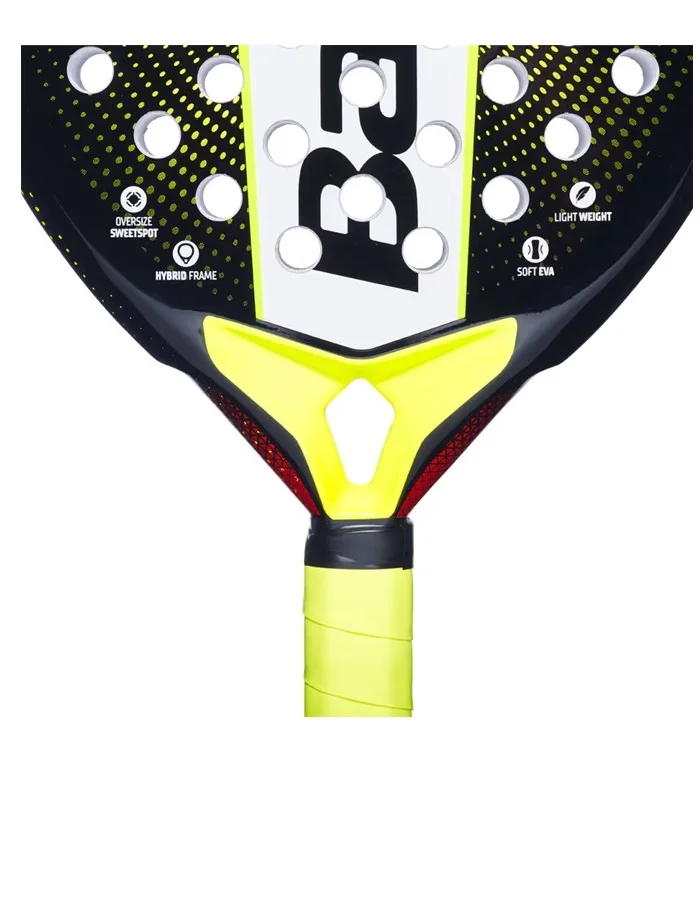 بابولات مضرب باديل بابولات كاونتر أوريجين للبالغين مقاس واحد أصفر خفيف للغاية مثالي للمبتدئين أقصى تحكم متسامح للغاية شكل دائري كبير