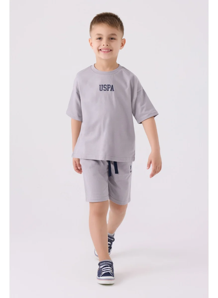 U.S. Polo Assn. Boys Bermuda Set Gray