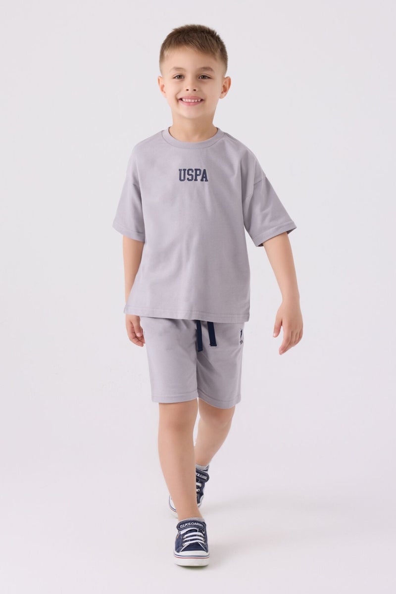 U.S. Polo Assn. مجموعة برمودا للأولاد رمادي  - Image 1
