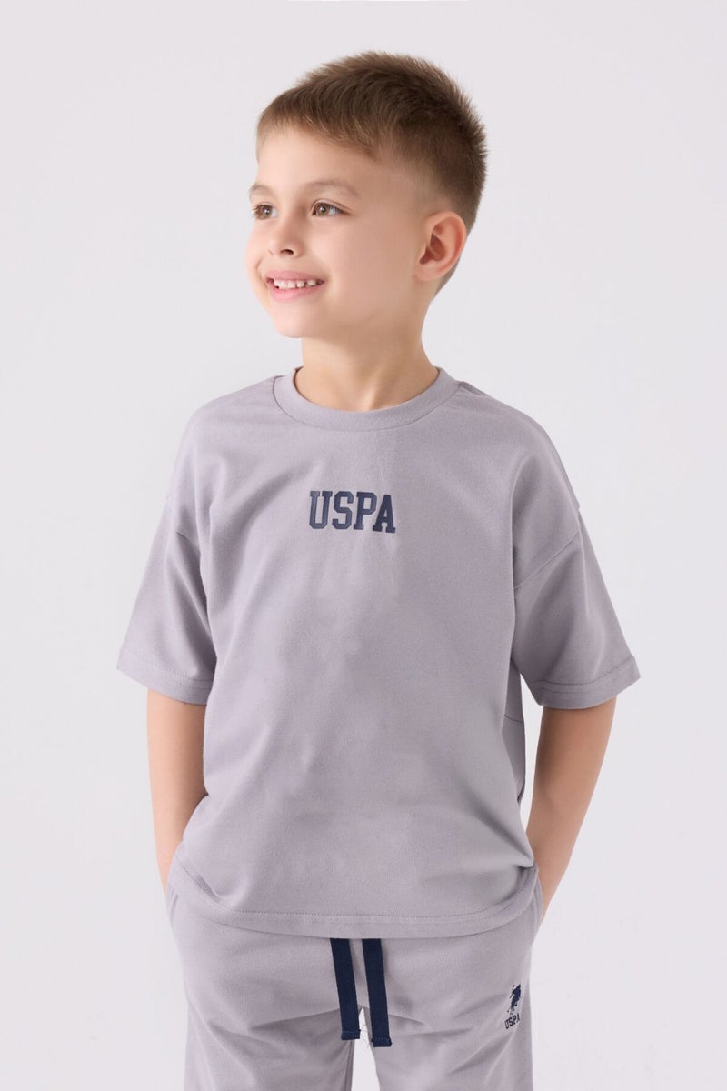 U.S. Polo Assn. مجموعة برمودا للأولاد رمادي  - Image 2