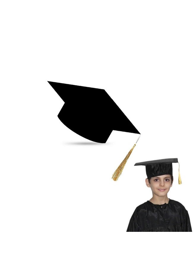 Kaku Fancy Dresses Kaku Fancy Dresses Graduation Hat For Degree Convocation -Black, FreeSize, Unisex (Pack of 1)  - Image 1