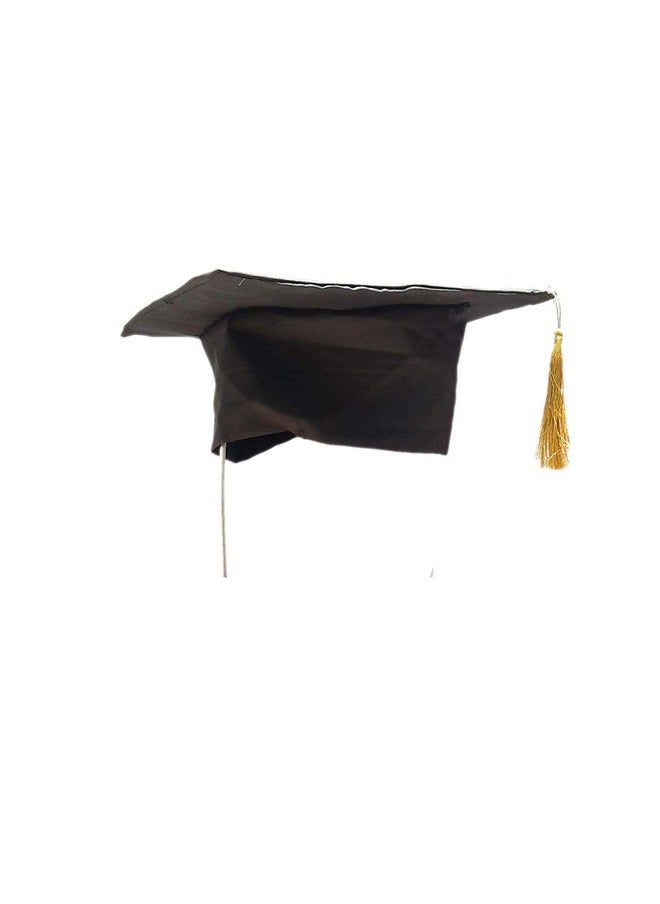 Kaku Fancy Dresses Kaku Fancy Dresses Graduation Hat For Degree Convocation -Black, FreeSize, Unisex (Pack of 1)  - Image 2