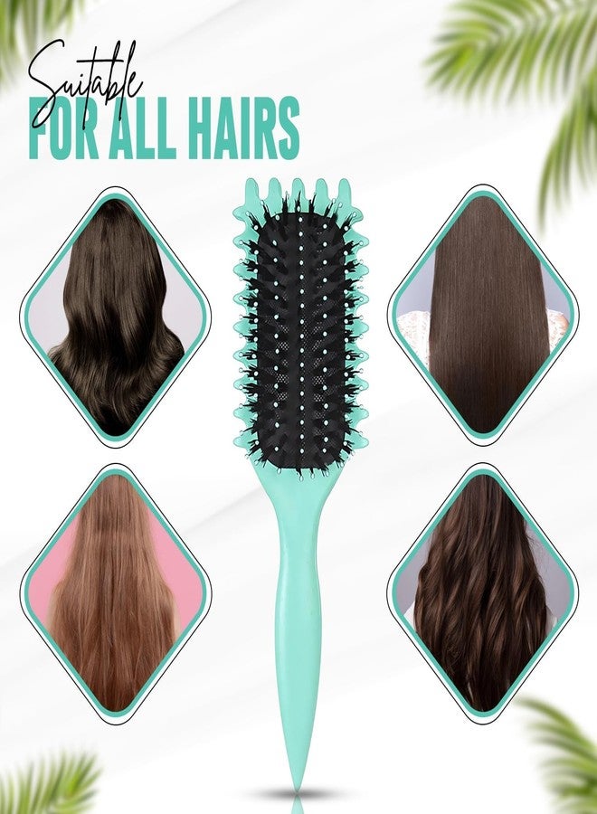 DOKMOE Curl Defining Brush for Curly Hair, Professional Paddle Hair Brush Comb, Flexible Detangling and Styling Brush, Shaping & Defining Curls, Hair Comb Tool, Hair Brush for Men & Women - Image 2