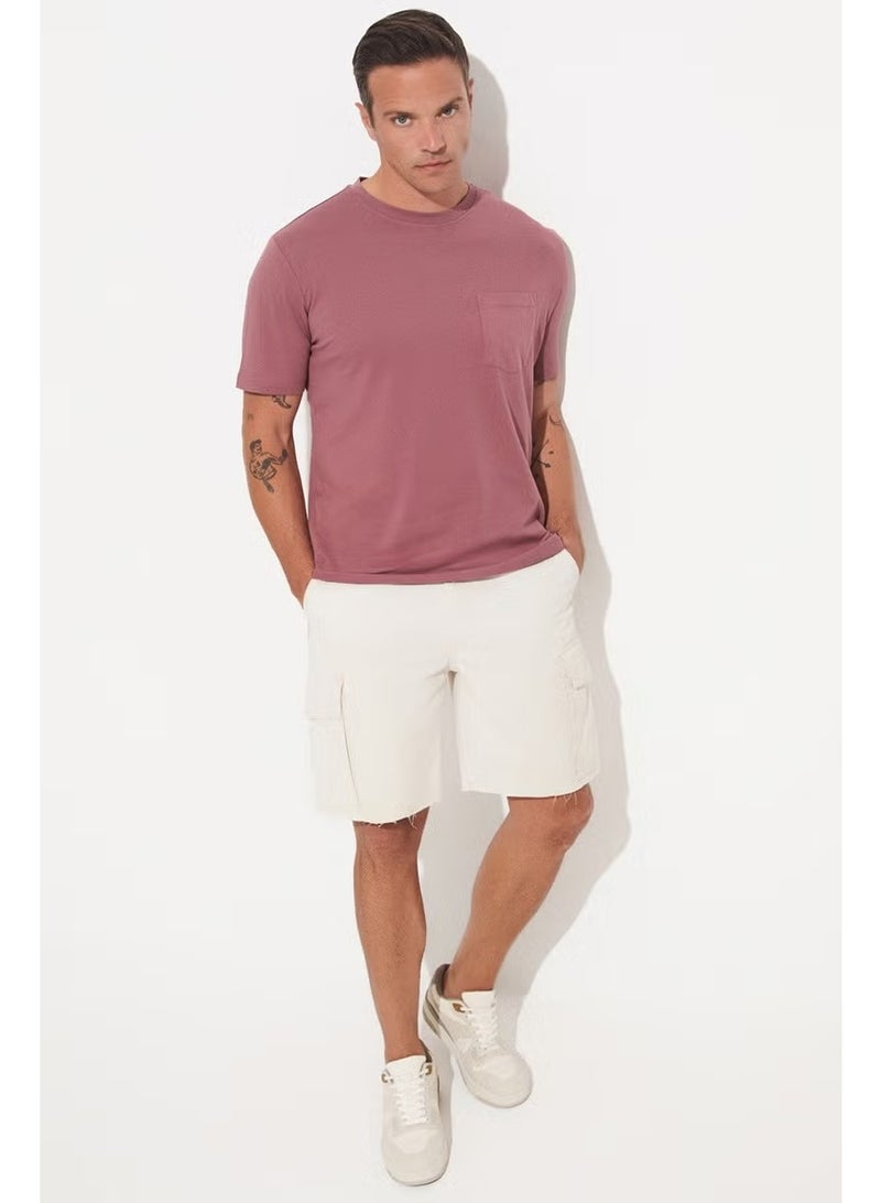 JUNE Men's Regular Fit Pocket Detailed Short Sleeve T-Shirt - Image 2