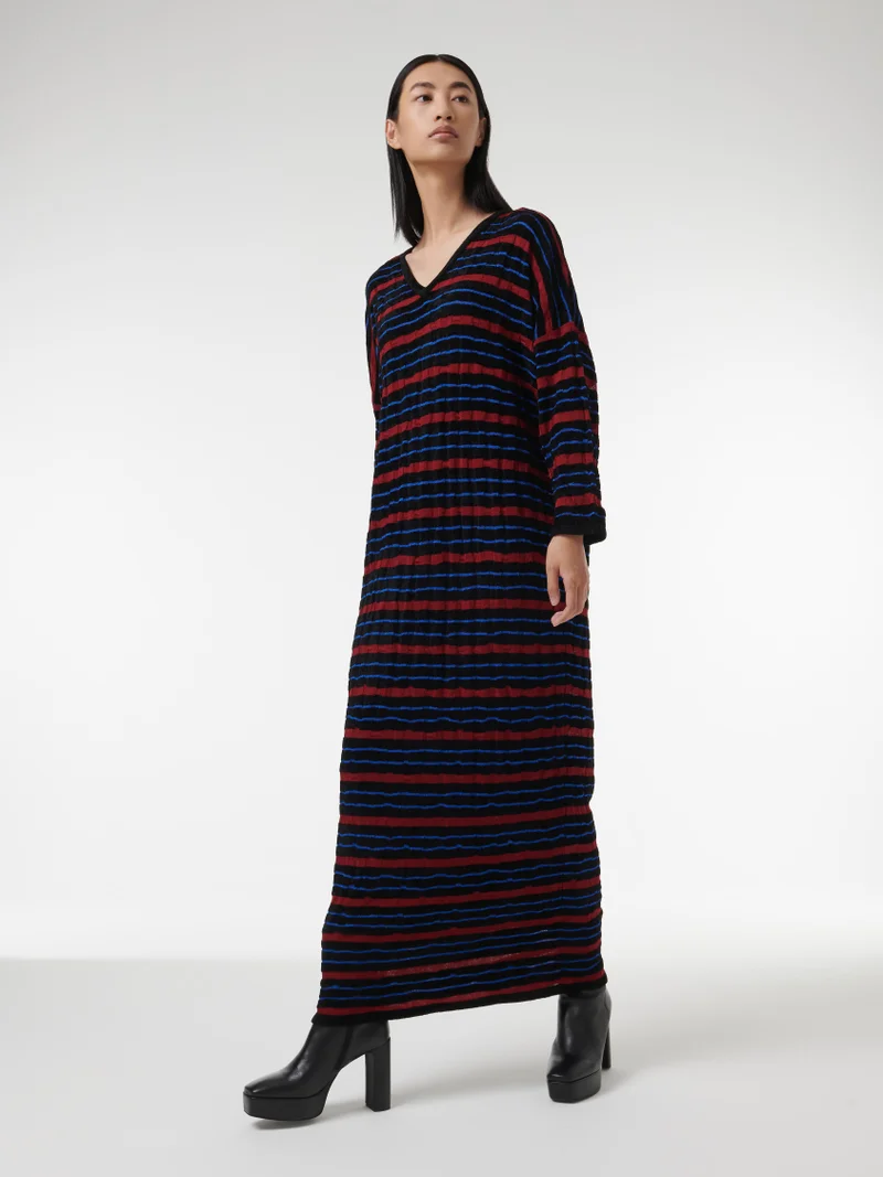 ليم قفطان مُحاك مزين بتقليمات