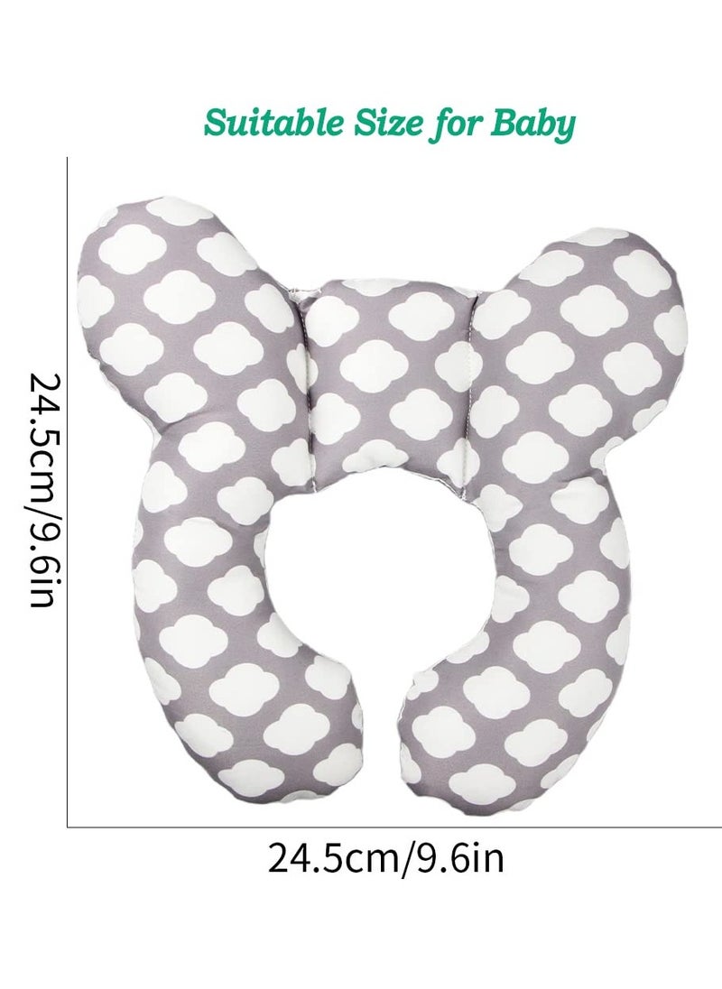 Generic - Baby Travel Pillow(Upgraded), Head and Neck Support Pillow for Pushchair, Car Seat,Stroller, Bouncer, Cotton - Image 1