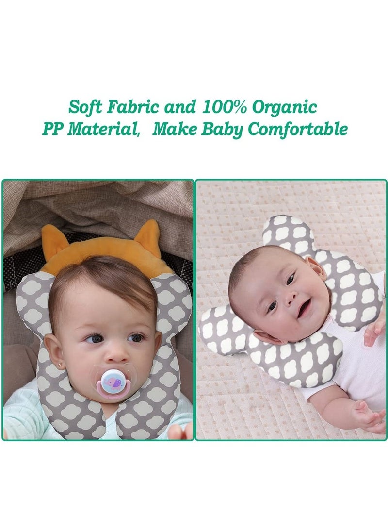 Generic - Baby Travel Pillow(Upgraded), Head and Neck Support Pillow for Pushchair, Car Seat,Stroller, Bouncer, Cotton - Image 1