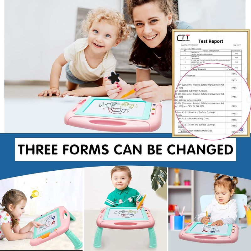 HZZILEY Toys for 1-2 Year Old Girls,Magnetic Drawing Board Toddler Toys for Girls Boys,Magna Erasable Doodle Board Creative Kids Toys for Toddlers 1 2 3,Christmas Halloween Birthday Easter Gifts Learning Toys - Image 2