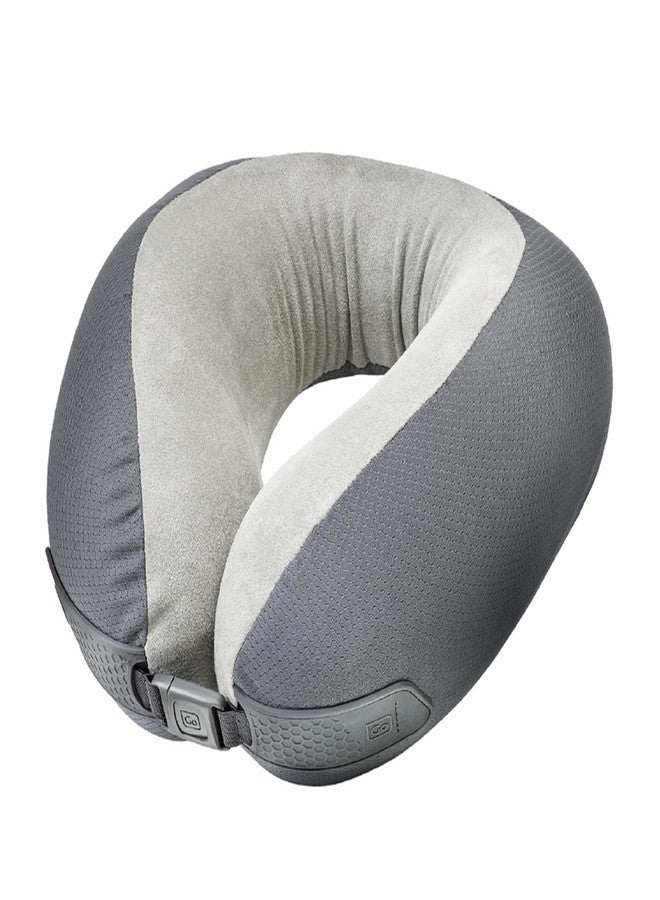 Go TRAVEL American Dreamer, Deluxe Travel Pillow, Comfortable Memory Foam Neck Pillow for Uninterrupted Sleep, Ideal for Airplane, Bus, Car, and Train, Travel Essentials, Made in USA, Gray - Image 1