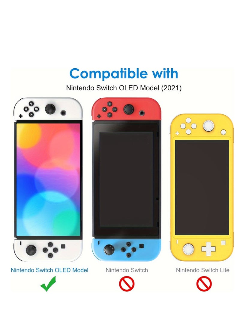 Generic - Nintendo Switch OLED Tempered Glass Screen Protector, 2-Pack - Scratch-Resistant HD Clear Film for 7-Inch Console Nintendo Switch Screen Protector Screen Protector For A Nintendo Switch - Image 1