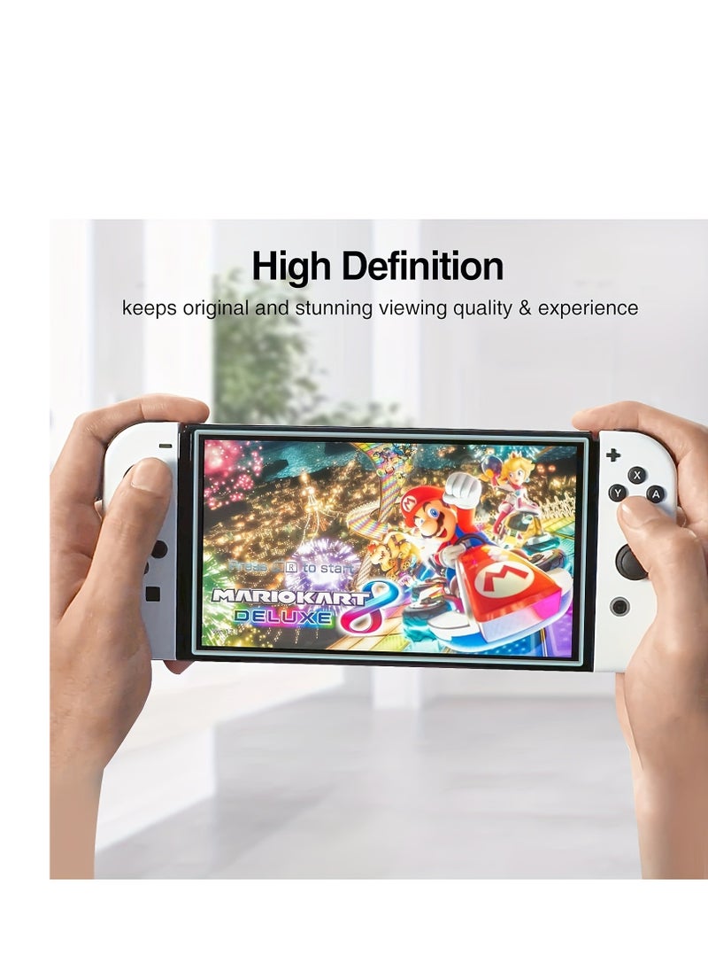 Generic - Nintendo Switch OLED Tempered Glass Screen Protector, 2-Pack - Scratch-Resistant HD Clear Film for 7-Inch Console Nintendo Switch Screen Protector Screen Protector For A Nintendo Switch - Image 1