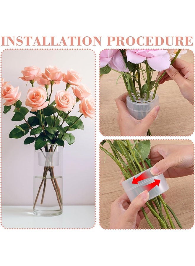 4 Pcs Spiral Ikebana Stem Holder,DIY Bouquet Twister Flower Floral Arrangement Holder Round Flower Arranger Flower Fixed Tools - Image 3