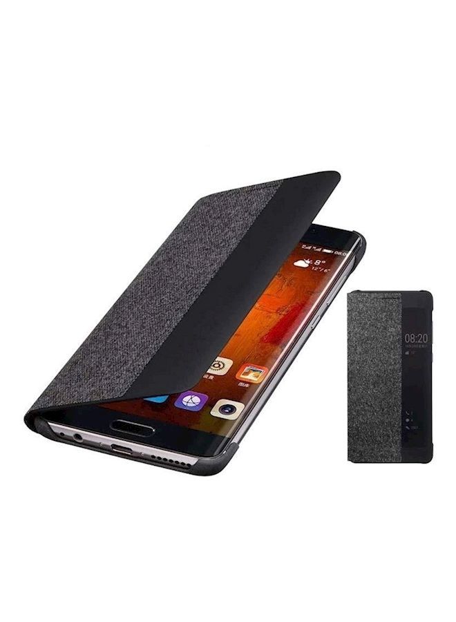 NIBEMINENT Flip Case Cover For Huawei Mate 9 Pro Black 
