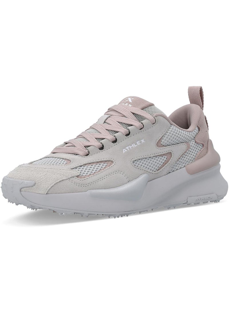 Athlex Women’s Running Shoes - Athlex Fuse Grey/Pink, Lightweight Sneakers with SPEEDPULSE Cushioning & OrthoLite Insole  - Image 3