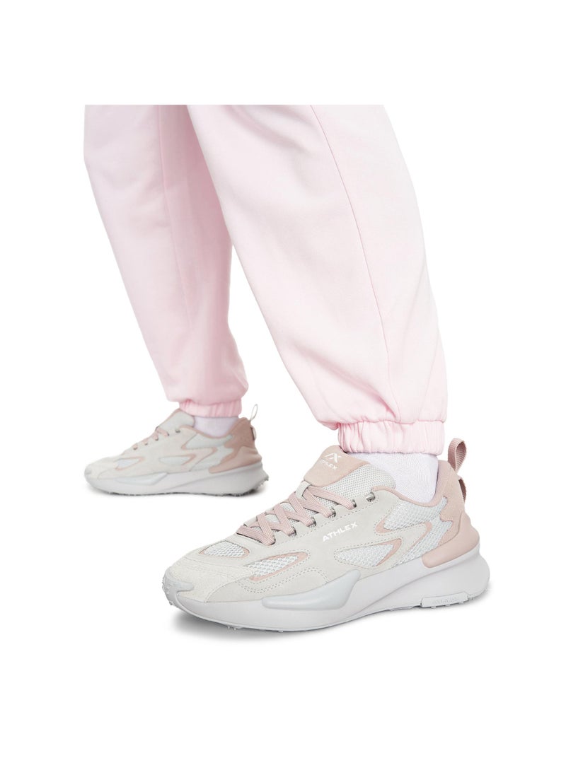 Athlex Women’s Running Shoes - Athlex Fuse Grey/Pink, Lightweight Sneakers with SPEEDPULSE Cushioning & OrthoLite Insole  - Image 1