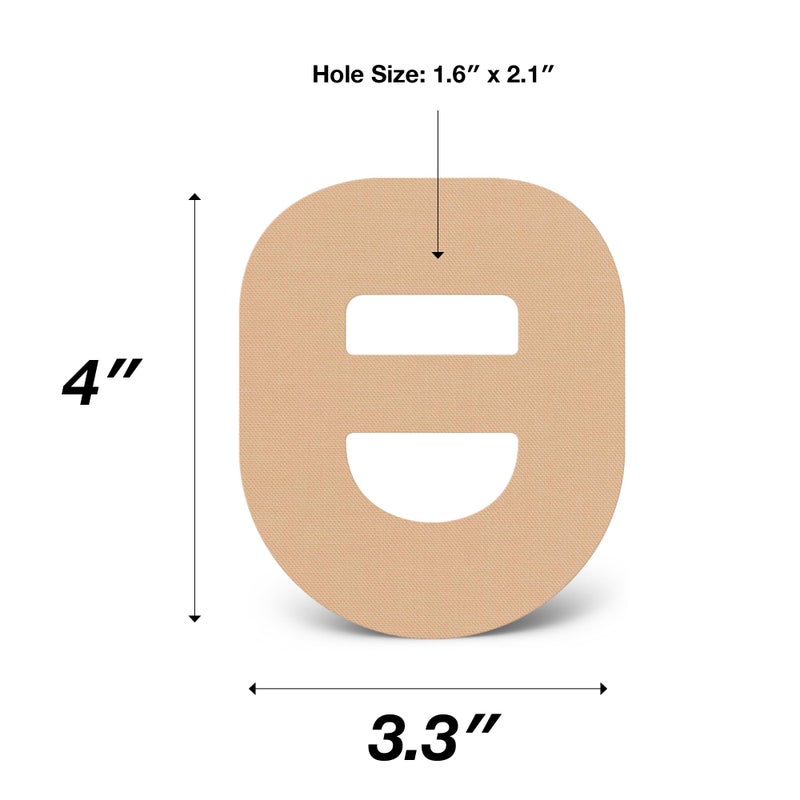 SIMPATCH Adhesive Patch for Omnipod with Strap - Pack of 25 (Tan) - Image 3