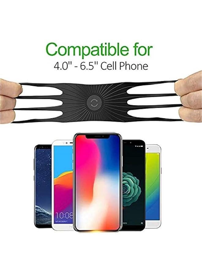Captaintech Showay Bike Phone Mount, 360 DEGREE Rotation Motorcycle Bicycle Handlebar Cradle, Samsung Galaxy S10+, S10, S10e/S9/S8, XiaoMi, Huawei, LG, Black, CARMOUNT01B  - Image 2