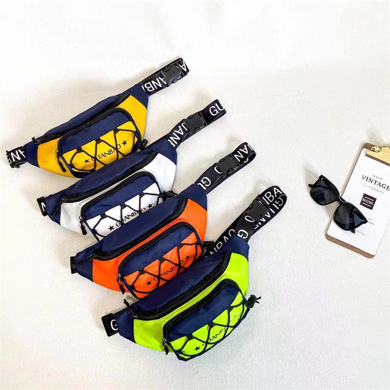 Korean Style Handsome Boys' Chest Bag Fashion Trendy Cool Boys And Girls Street Dance Crossbody Bag Casual Shoulder Bag Children'S Backpack - Image 4