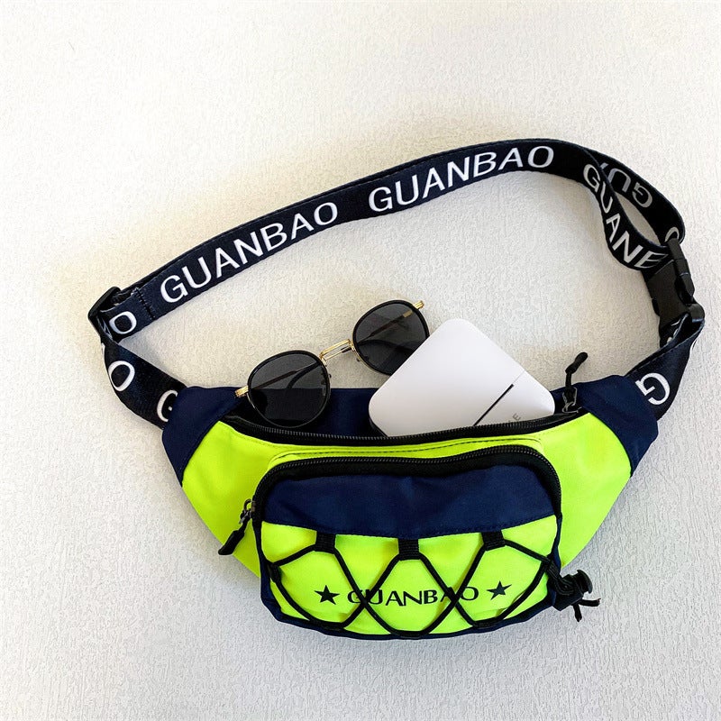 Korean Style Handsome Boys' Chest Bag Fashion Trendy Cool Boys And Girls Street Dance Crossbody Bag Casual Shoulder Bag Children'S Backpack - Image 5