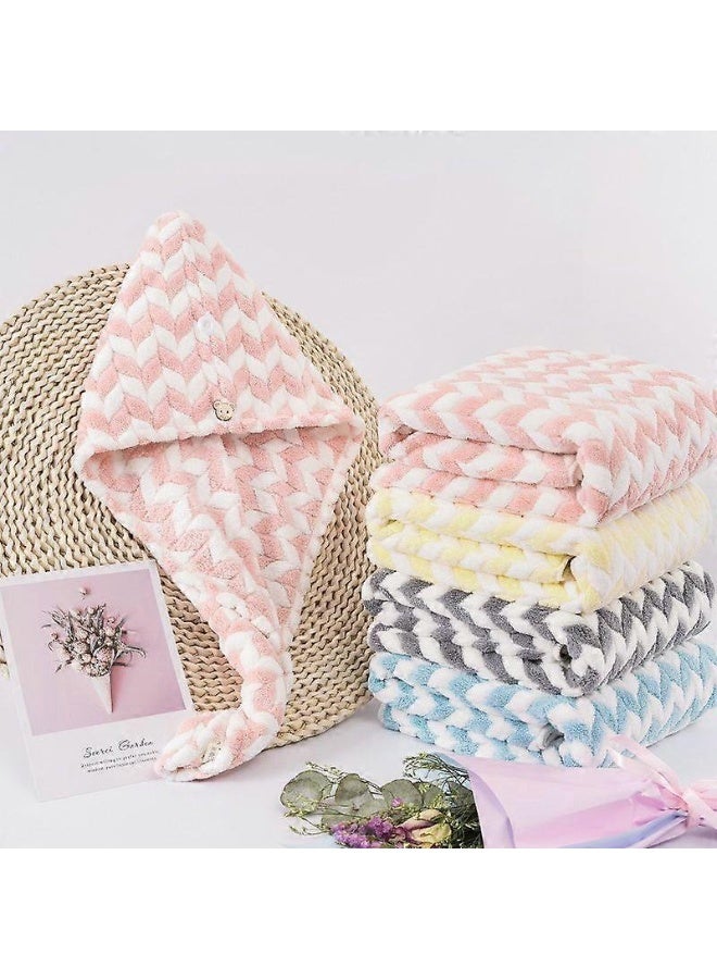 منشفة شعر من الألياف الدقيقة للنساء - عمامة للشعر المبلل، منشفة تجفيف فائقة الامتصاص - سريعة الجفاف، مضادة للتجعد - للشعر الطويل والقصير، المبلل والمجعد - متعددة الألوان - Image 3