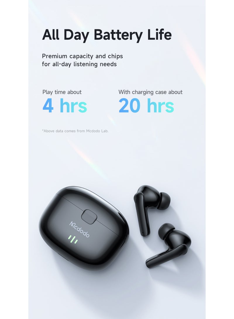 مكدودو Mcdodo سماعات أذن لاسلكية (TWS) B03 بلوتوث 5.0، صوت ستيريو عالي الدقة، عمر بطارية 20 ساعة - Image 5