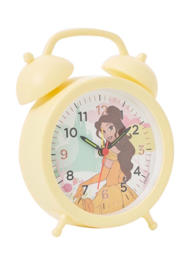 NIBEMINENT Princess Alarm Clock Yellow 12.7x10cm - Image 1
