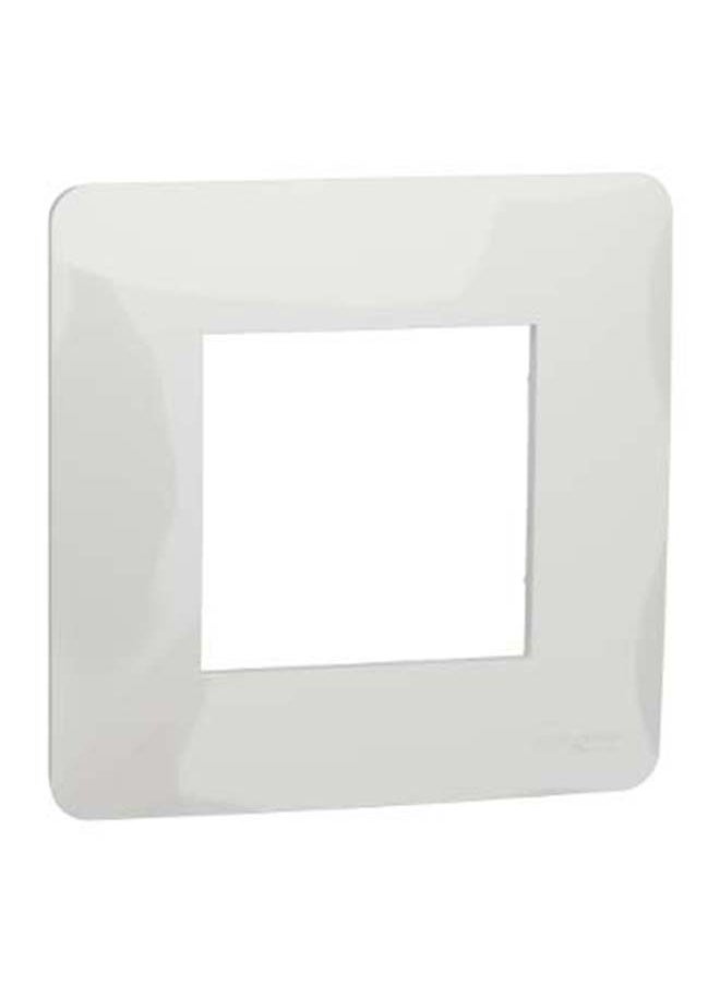Schneider Cover frame, New Unica, 1 gang, 2 modules, white 