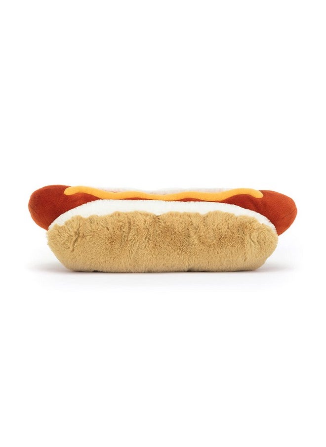 Jellycat Jellycat Amuseables Hot Dog Stuffed Toy, 10 inches | Food Plush | Fun Gift Idea  - Image 4