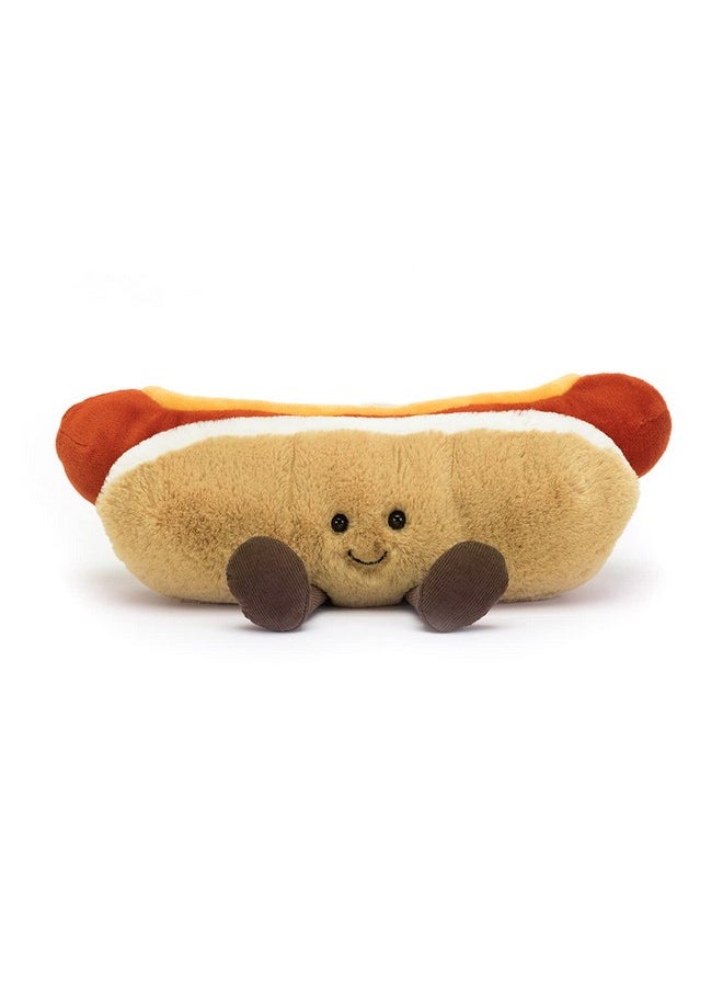 Jellycat Jellycat Amuseables Hot Dog Stuffed Toy, 10 inches | Food Plush | Fun Gift Idea  - Image 2