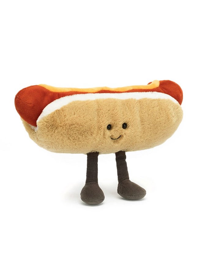 Jellycat Jellycat Amuseables Hot Dog Stuffed Toy, 10 inches | Food Plush | Fun Gift Idea  - Image 5
