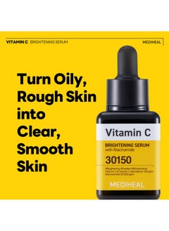 MEDIHEAL Vitamin C Brightening Serum (1.35 Fl Oz 1 Pack) Tonetextureglow Care Manage Skin With Vitamin C Niacinamide Hyaluronic Acid  - Image 3
