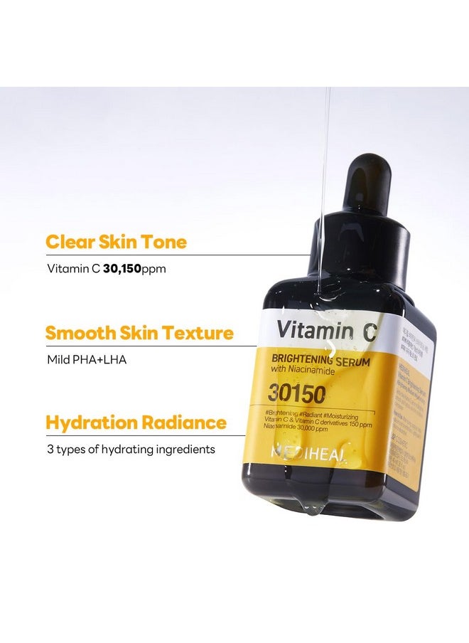 MEDIHEAL Vitamin C Brightening Serum (1.35 Fl Oz 1 Pack) Tonetextureglow Care Manage Skin With Vitamin C Niacinamide Hyaluronic Acid  - Image 5