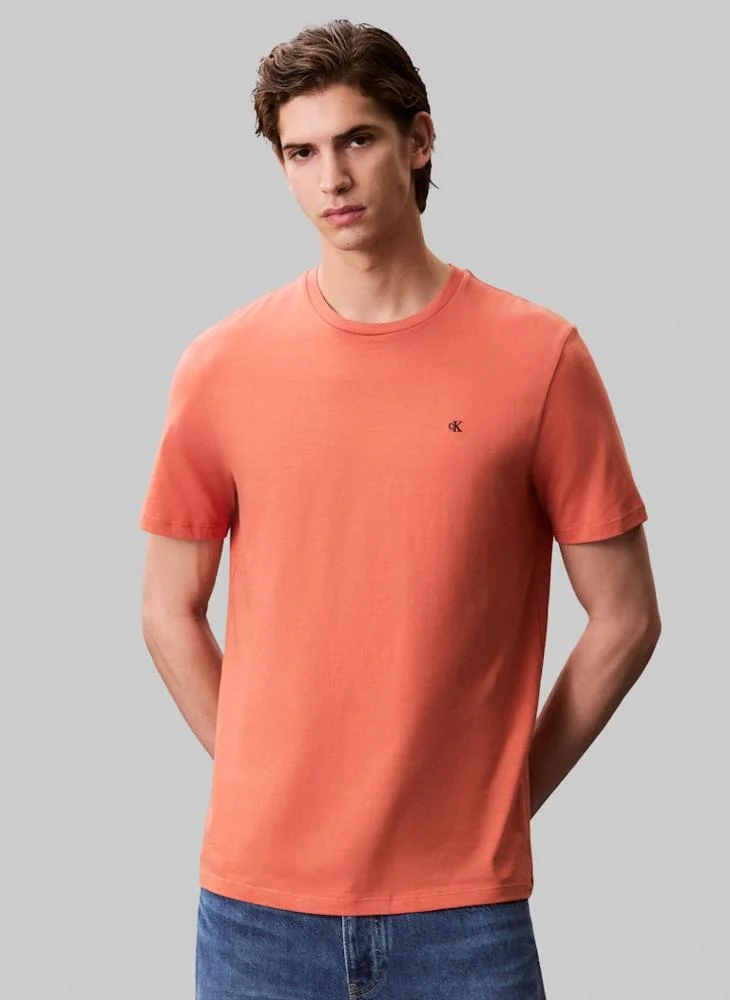 Calvin Klein Jeans Solid Regular Fit Crew Neck T-Shirt