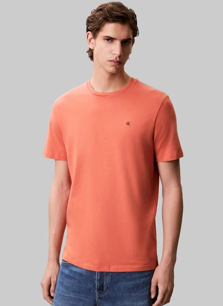 Calvin Klein Jeans  Solid Regular Fit Crew Neck T-Shirt for Men | Best Price UAE