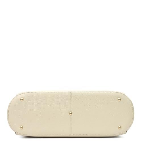 Da Milano Leather White Shoulder Bag for Women - Image 5