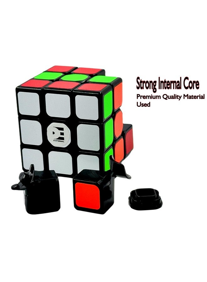 D ETERNAL Magnity Pro Magnetic 3M Cube 3x3 (Magnetic) Stickerless Magic Speed Magnet Cube Puzzle Game (Magnity PRO 3x3 Black) - Image 4