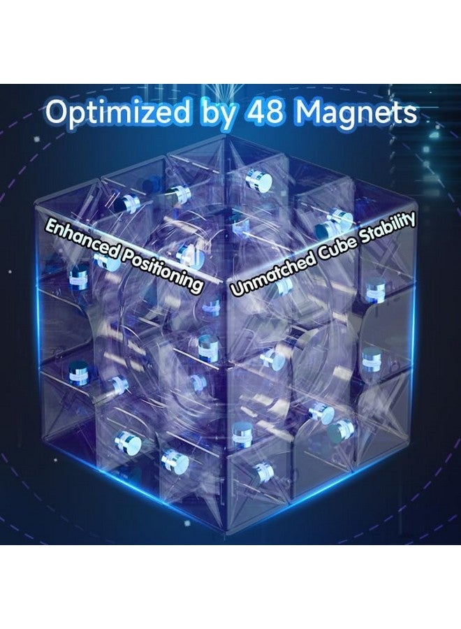 D ETERNAL Magnity Pro Magnetic 3M Cube 3x3 (Magnetic) Stickerless Magic Speed Magnet Cube Puzzle Game (Magnity PRO 3x3 Black) - Image 2
