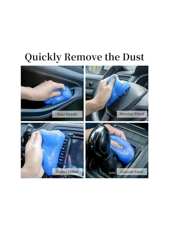 PROMASS Car Cleaning Gel, Car Detail Tool Cleaning Gel, Car Interior Putty Cleaner, Universal Keyboard Notebook Cleaning Gel Magic Cleaning Mud 160g Blue .  - Image 4