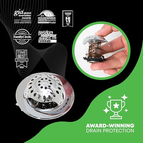 SinkShroom Ultra Revolutionary Bathroom Sink Drain Protector, Stainless Steel - Image 5