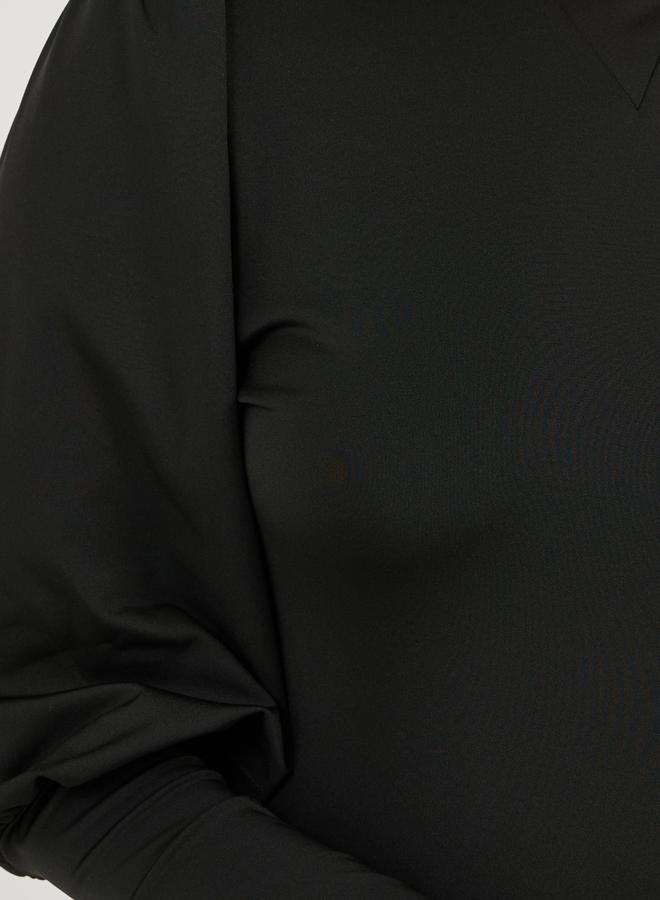 ستايلي فستان ميدي بتفاصيل أكمام - Image 3