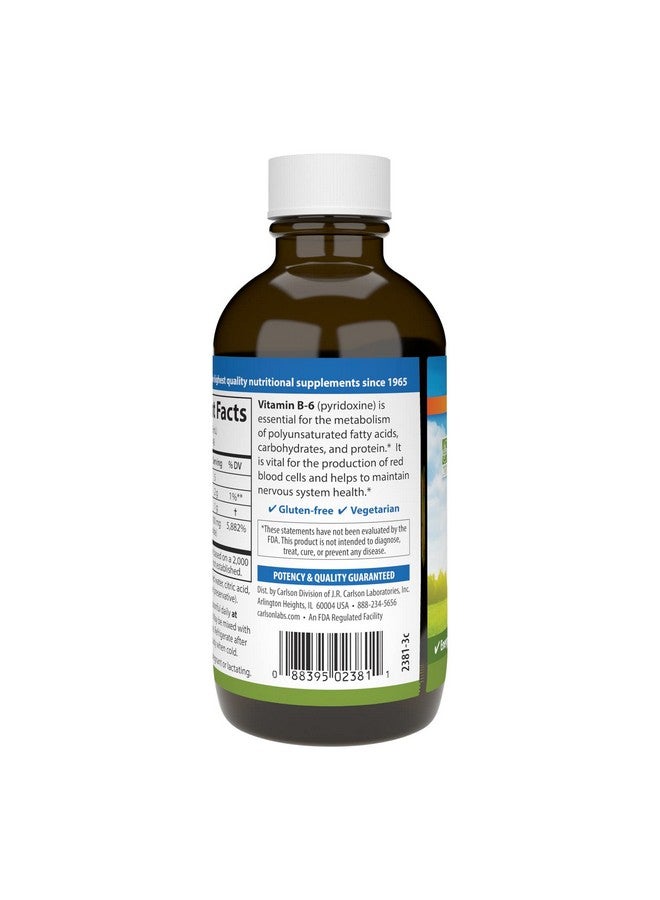 Carlson Labs Vitamin B-6 Liquid, 4 oz - Image 3