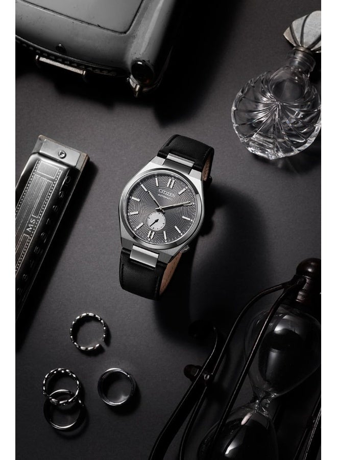 CITIZEN Men's Calf Leather Tsuyosa Small Second Hand Watch NK5010-01H - 40 mm - Image 5