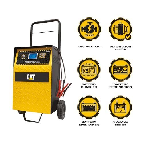 Cat CBC200EW Professional 40-Amp Rolling Battery Charger and 3-Amp Maintainer with 200-Amp Engine Start - Image 2