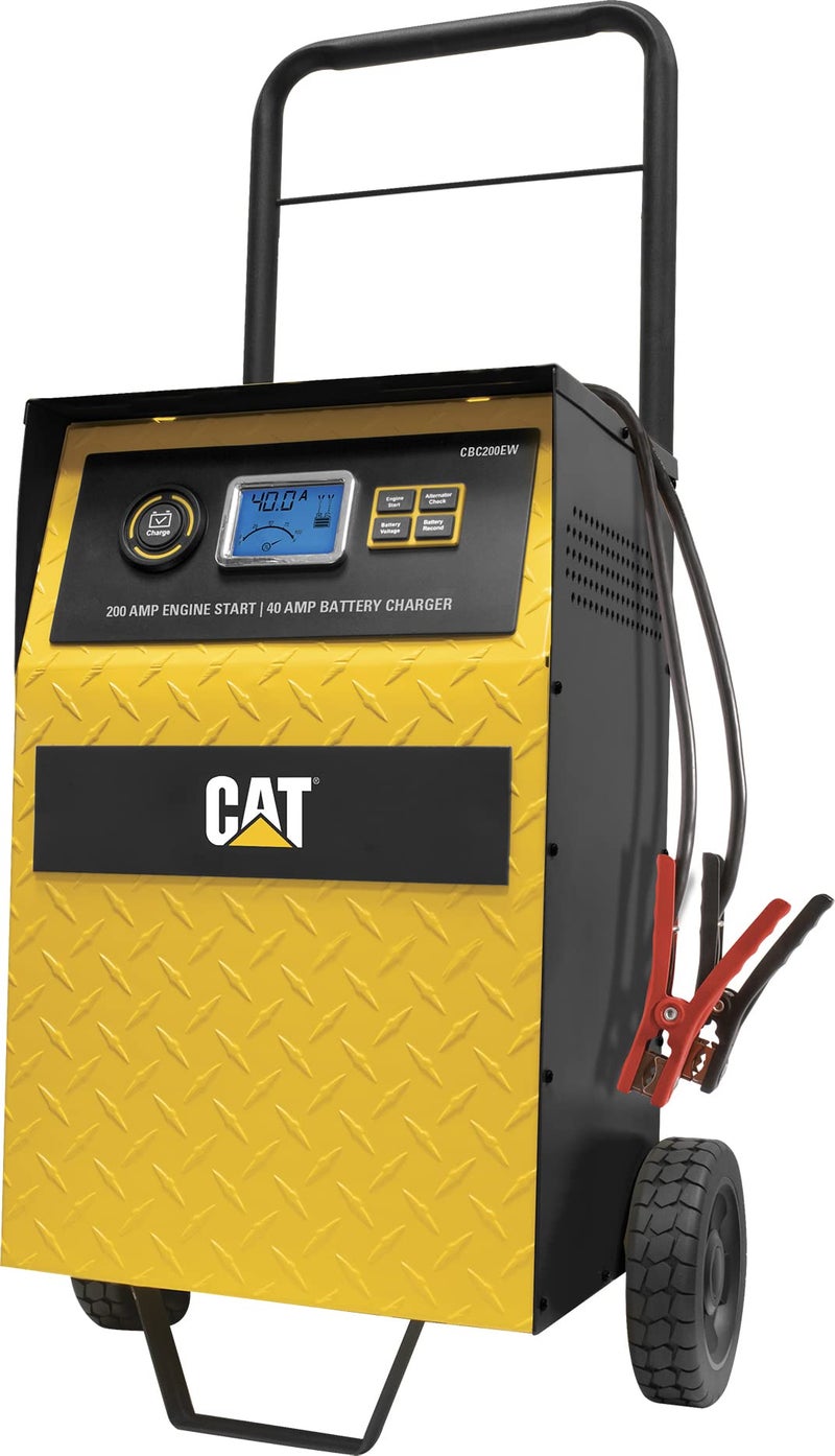 Cat CBC200EW Professional 40-Amp Rolling Battery Charger and 3-Amp Maintainer with 200-Amp Engine Start - Image 1
