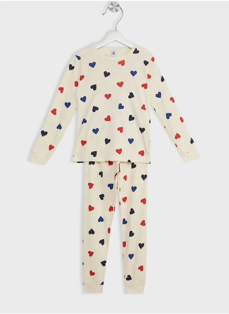 بيتي باتو Youth Heart Print Pyjama Set