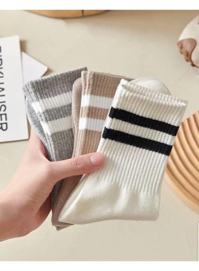 Trendora Cotton Long Sport Socks Men, Ankle Length, Mixed Colours, 5 pairs + 1 Pair Gift - Image 4
