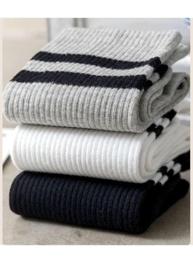 Trendora Cotton Long Sport Socks Men, Ankle Length, Mixed Colours, 5 pairs + 1 Pair Gift - Image 5