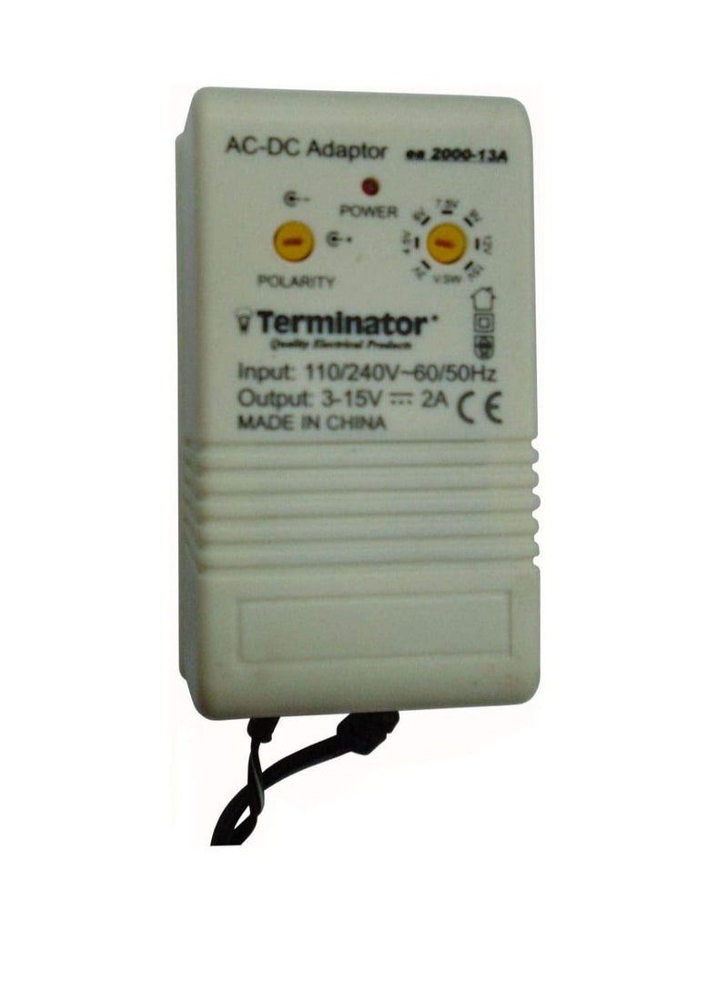 Terminator AC DC Multiple Adaptor 2000 MA for HouseHolds - Image 2