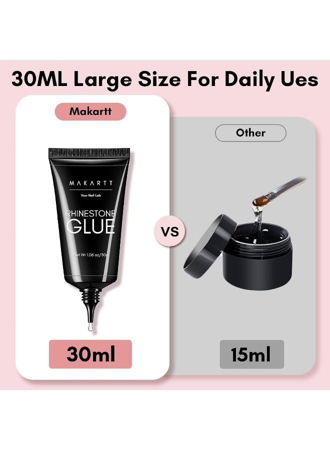 MAKARTT Makartt Nail Art Rhinestone Glue Gel 30g Super Adhesive Nail Gel for Gems, Nail Art Gel Glue for Rhinestones Crystal Stones Jewels P-96 - Image 5