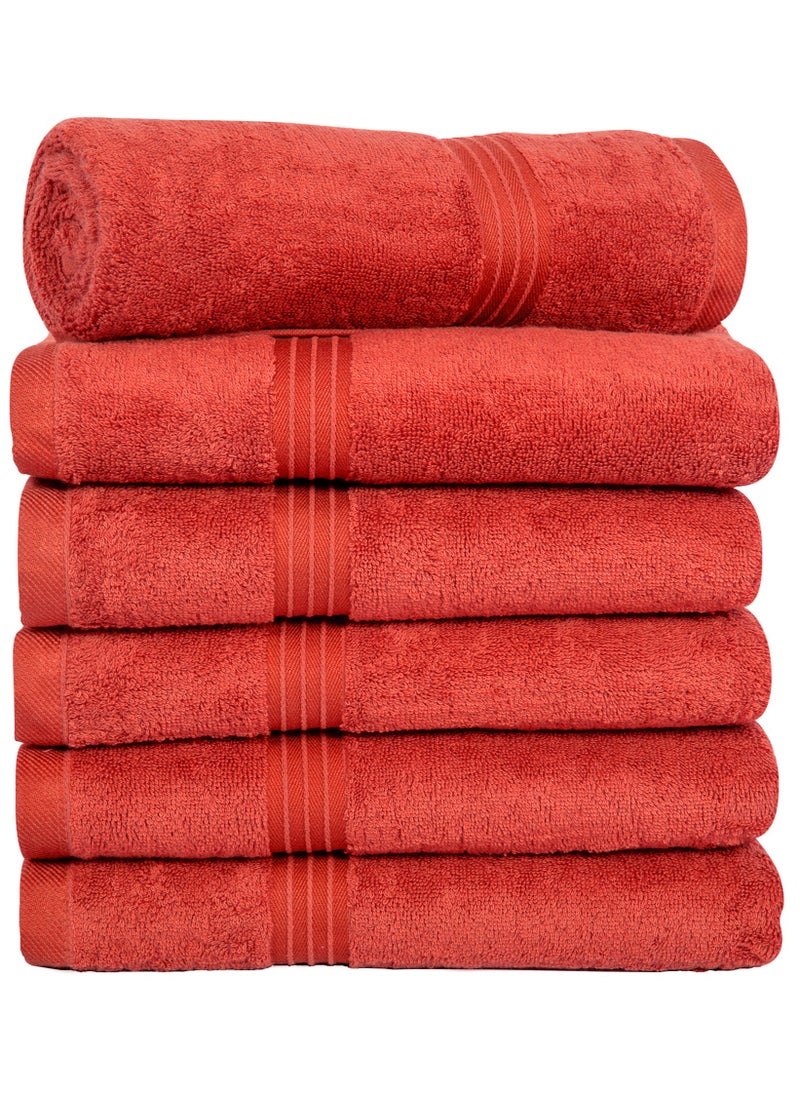 Bliss Casa Bliss Casa - Large Hand Towels (6 Pack, 50 x 100 cm) - 100% Combed Cotton - Premium Quality, Ultra Soft and Highly Absorbent, Hotel & Spa Quality Hand Towels  - Image 1